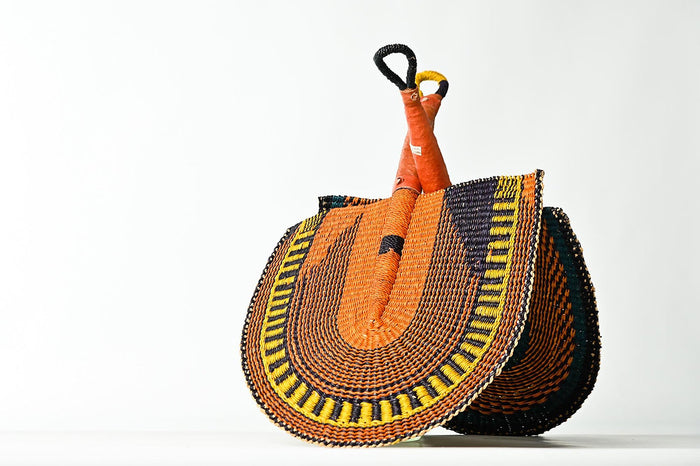 Elephant Grass Handwoven Fan