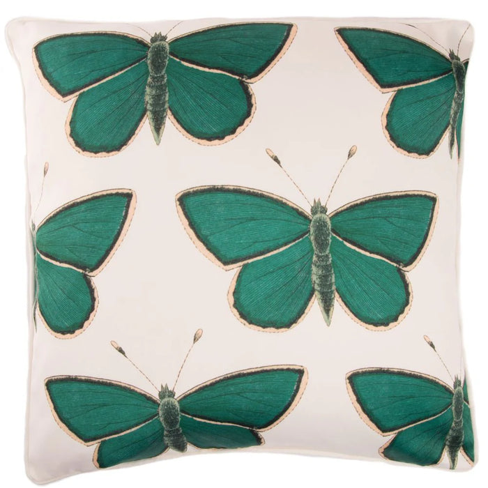 Sateen and Linen Cushion Cover - Papillon