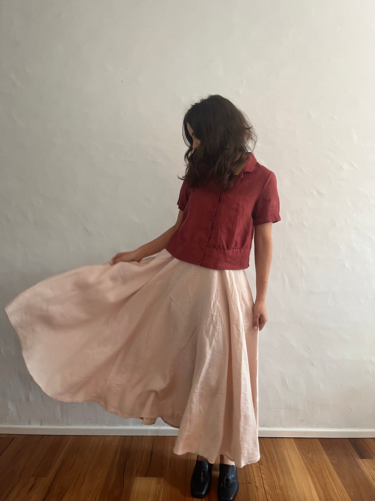 Sun  Skirt - Full Circle - Monet Pink