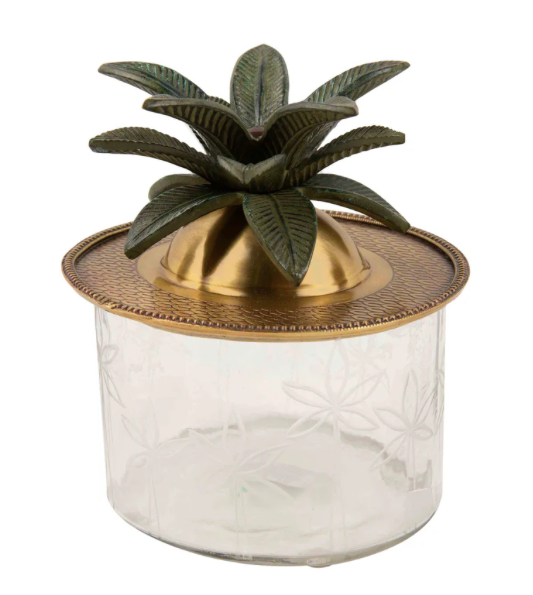 Trinket Box - Palm Brass
