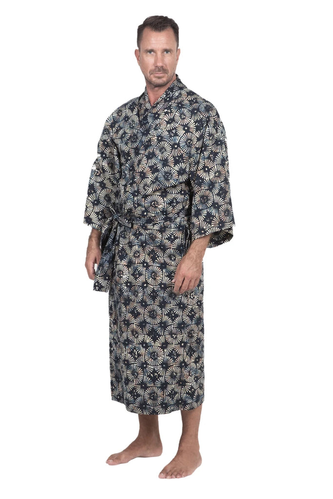 Midnight Fireworks Cotton Robe