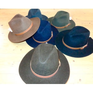 Outdoors Unisex Wool Felt Leather Band Hat