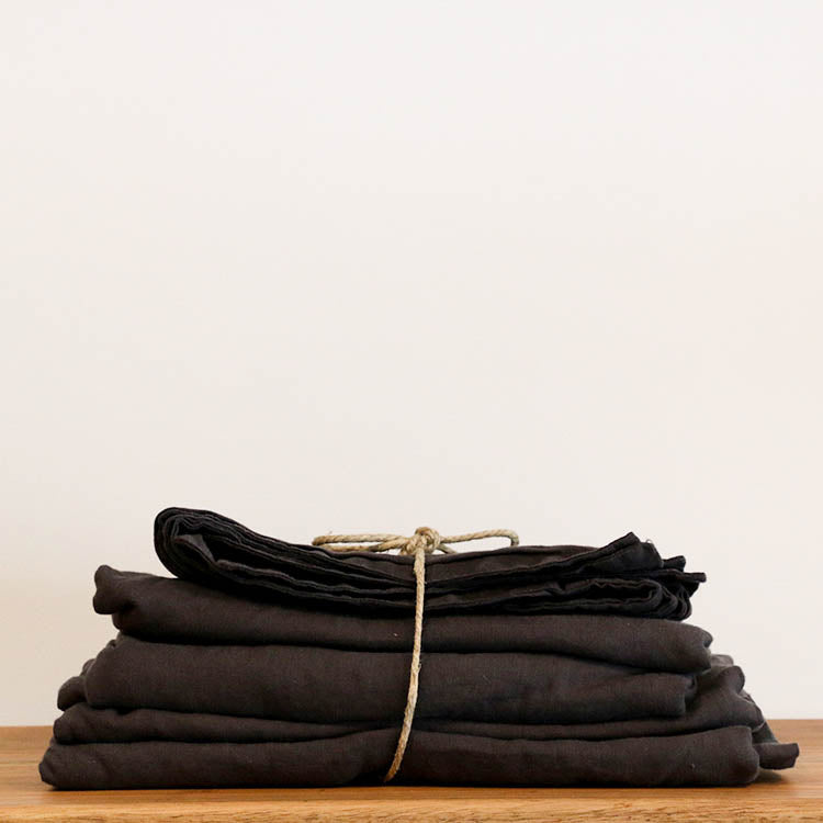 French Linen Bed Sheet Set (Queen/King/Single/Super)