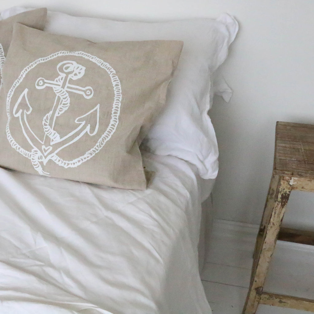 French Linen Bed Sheet Set (Queen/King/Single/Super)