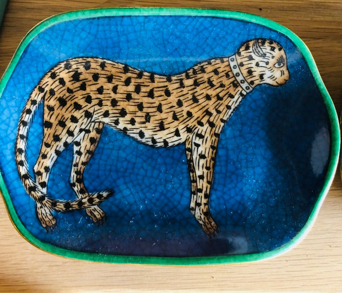 Savon Dish - Blue Leopardo