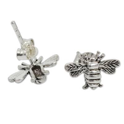 Bee stud earrings
