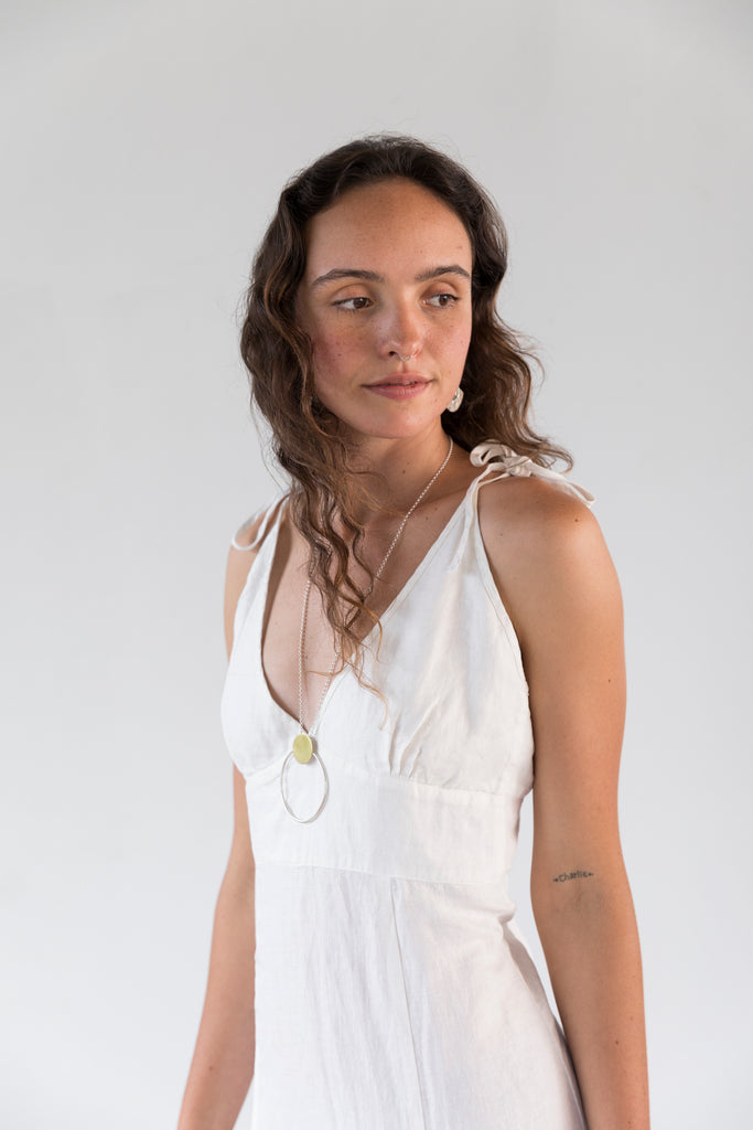 Nova Long Embroidered 6 Gore dress