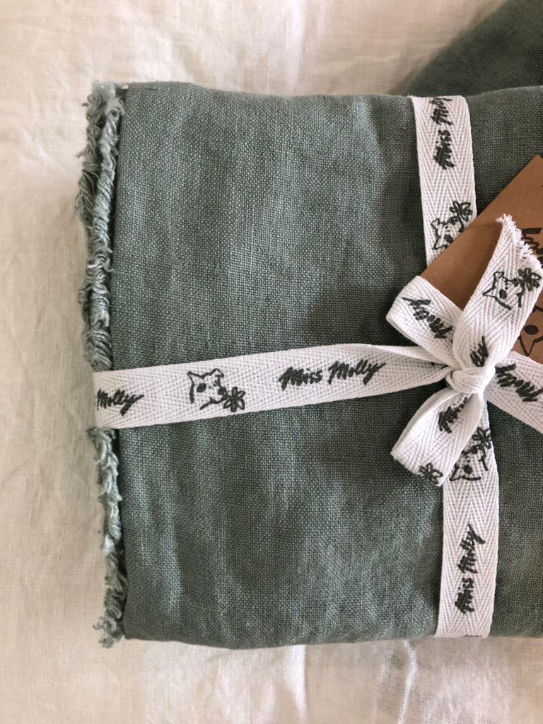 Rustic Irish Linen Pillowcase - Raw Edge (Standard )