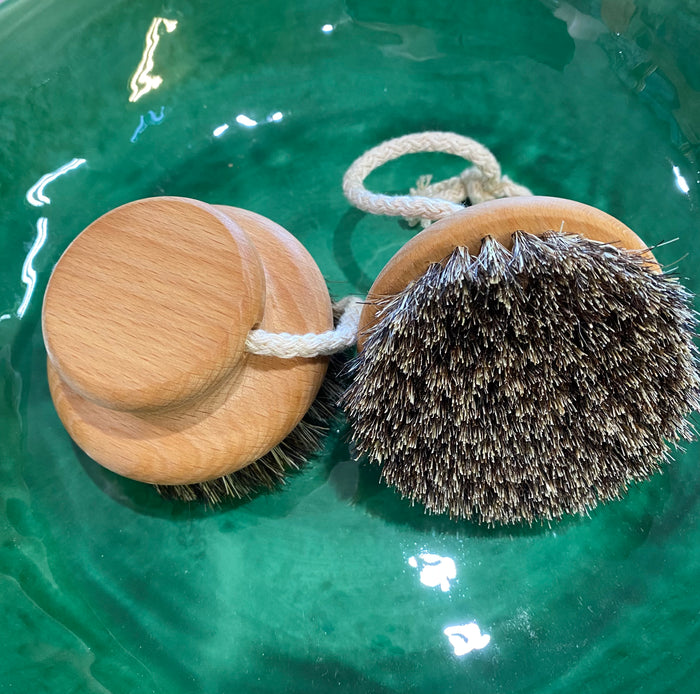 massage body brush natural bristles