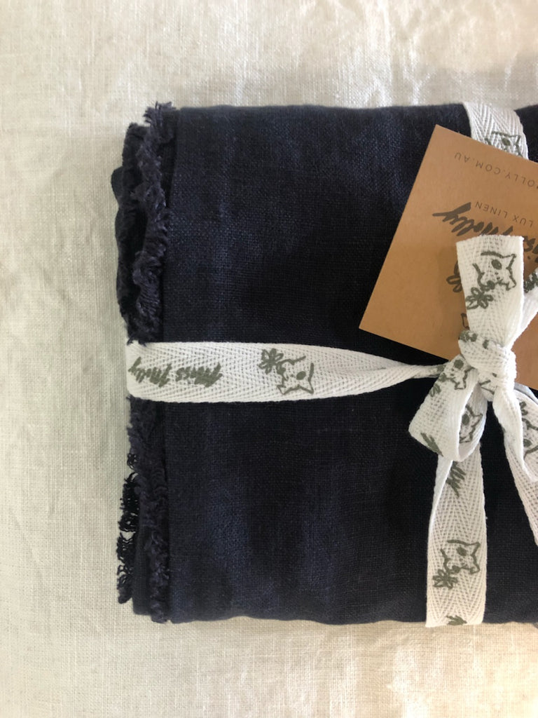 Rustic Irish Linen Pillowcase - Raw Edge (Standard )