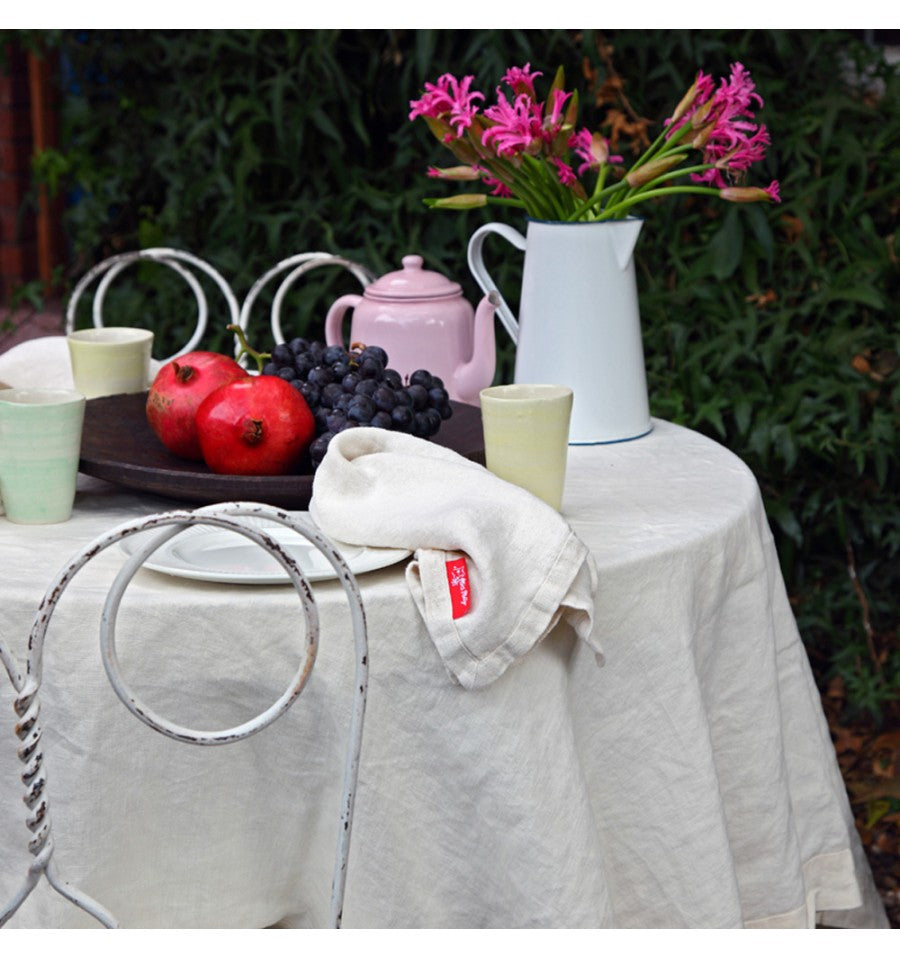 Rustic Irish Linen Table Cloth (Rectangular or Square)