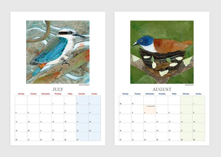 2027 Australian Bird Calendar by Fiona Roderick