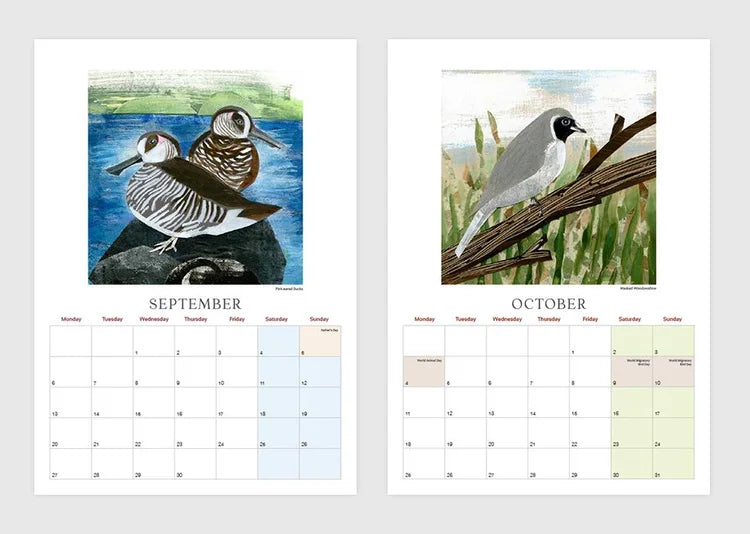2027 Australian Bird Calendar by Fiona Roderick