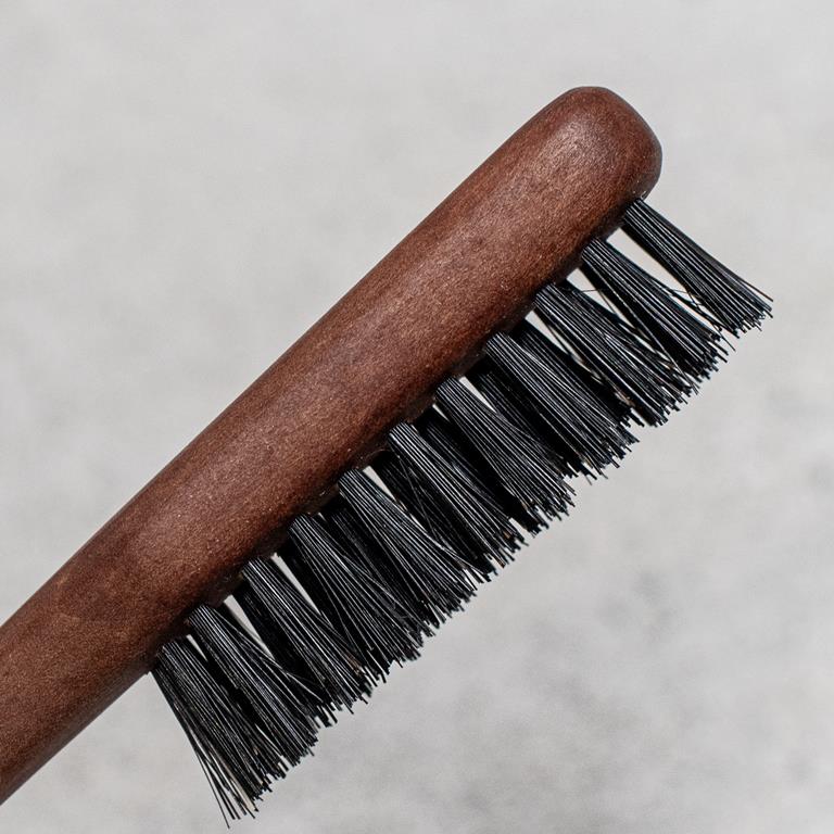 Beard Brush Pearwood Handle