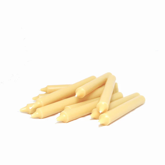 Queen B 12-Hour Beeswax Taper Candle