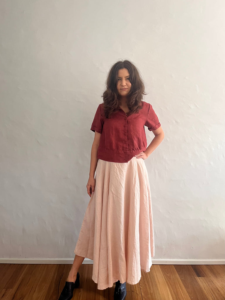 Sun  Skirt - Full Circle - Monet Pink