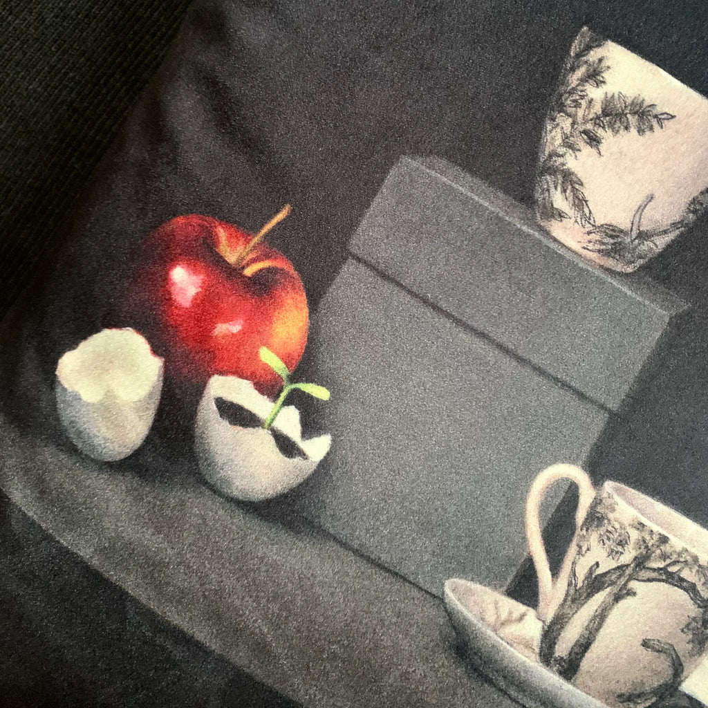 Velvet White Jug Cushion