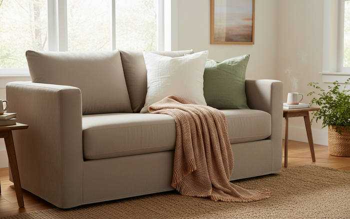 CLEARANCE: Rustic Irish Linen Pillowcase - No Edge (Euro)