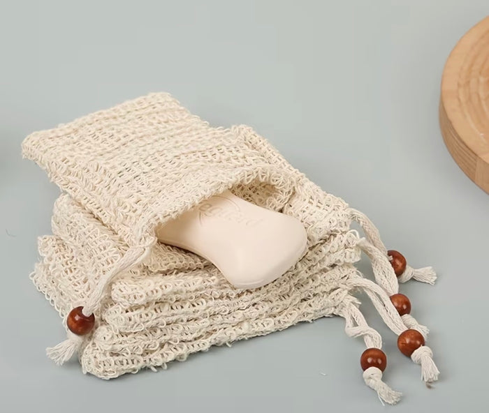 Sisal Soap Scrub Saver Bag