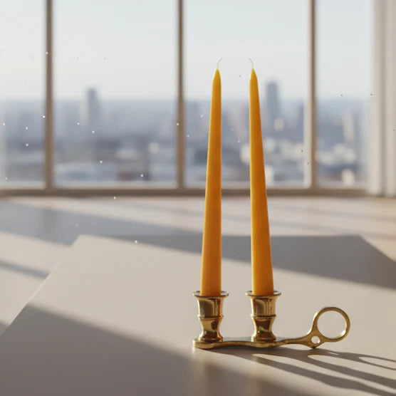 Pollen Sisters Beeswax Taper Candles Set of 2