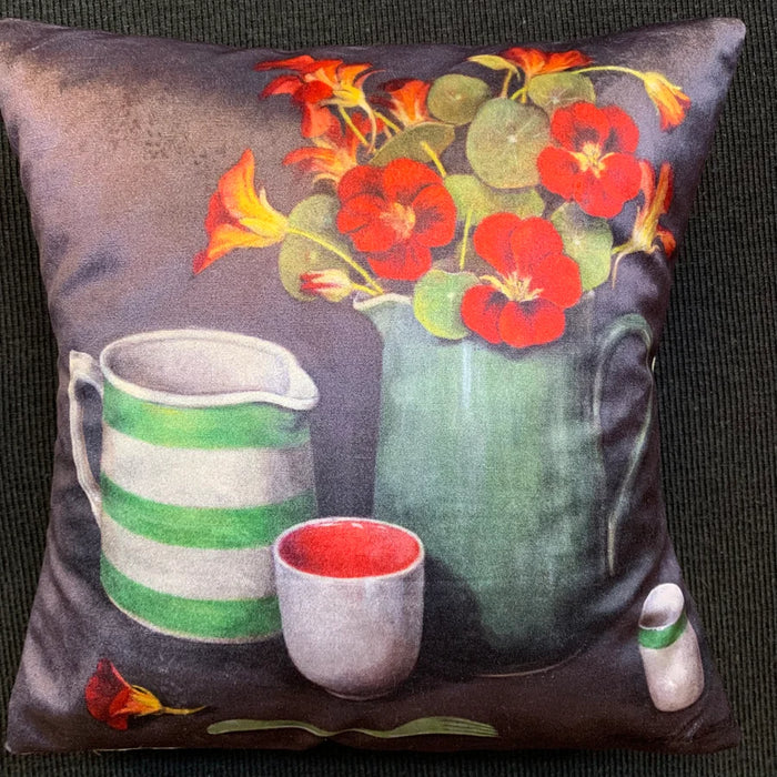 Velvet Nasturtium Cushion