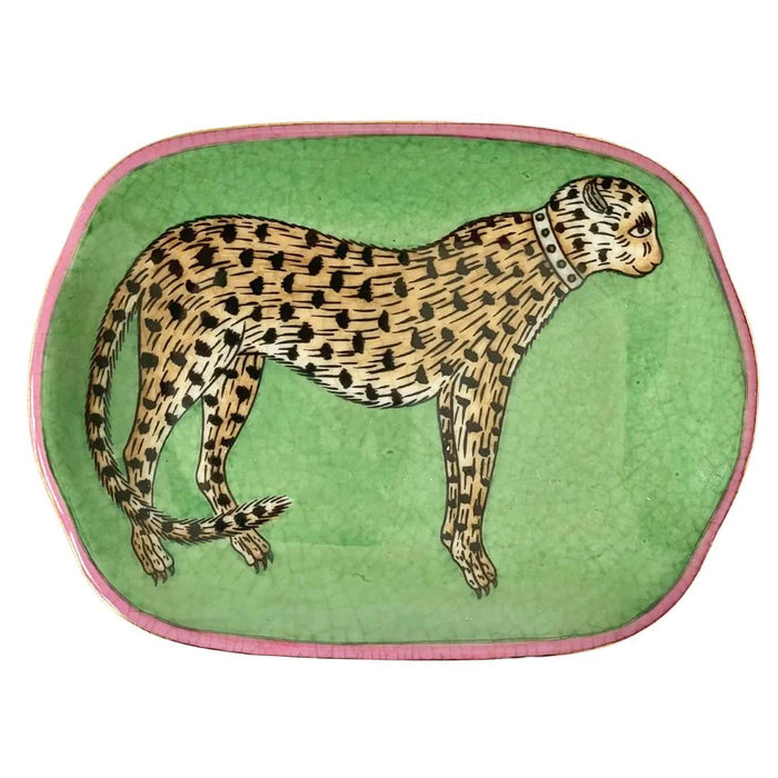 Savon Dish - Green Leopardo