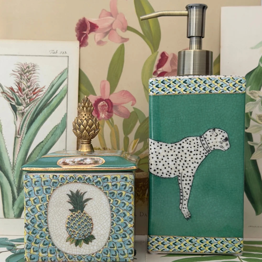 Soap Dispenser - Leopardo Verde