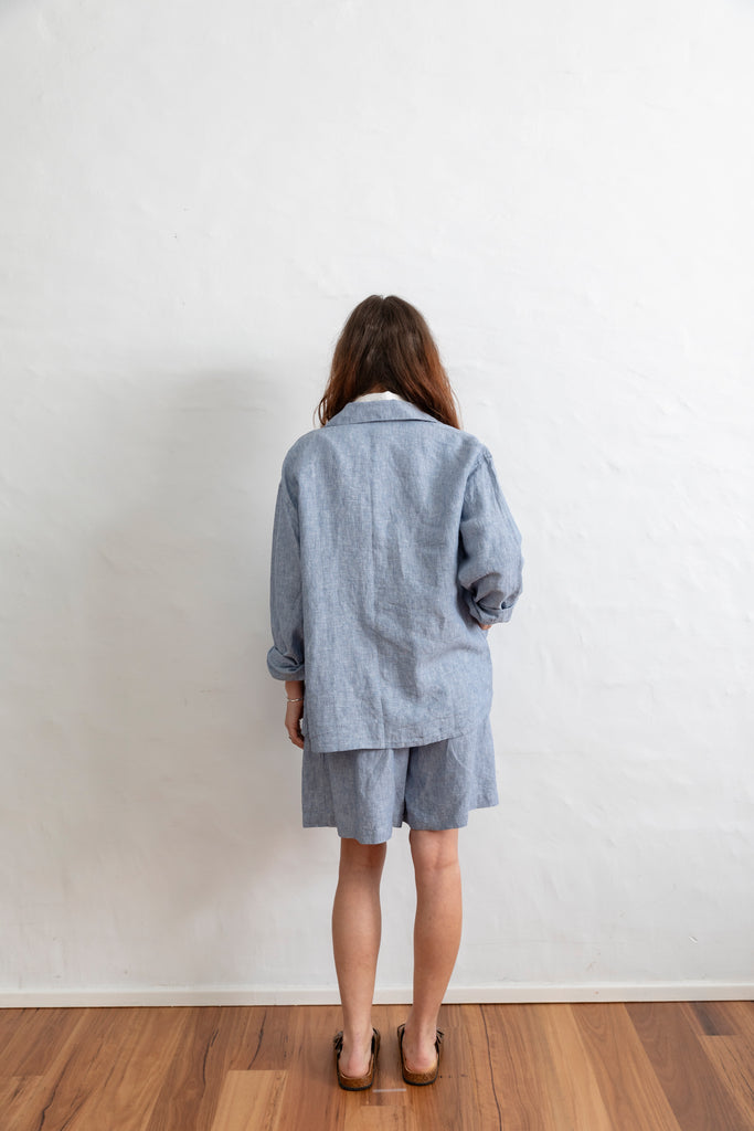 Friendship Jacket - Light Blue Chambray