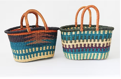 African Queen Bolga Zaare Oval Basket