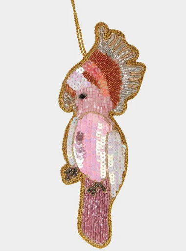 Galah Sequin Tree Decoration