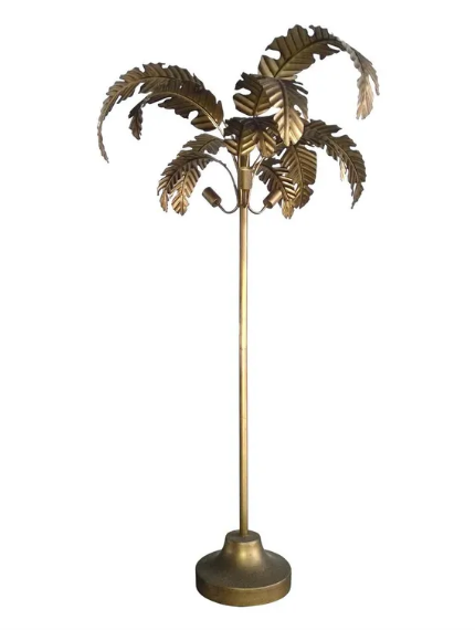 Azalea Gold Palm Floor Lamp