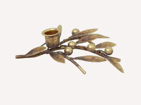 Mistletoe Iron Candleholder