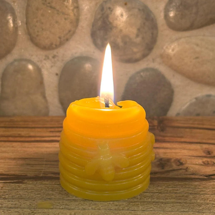 Pollen Sisters Beeswax Baby Bee Hive Candle