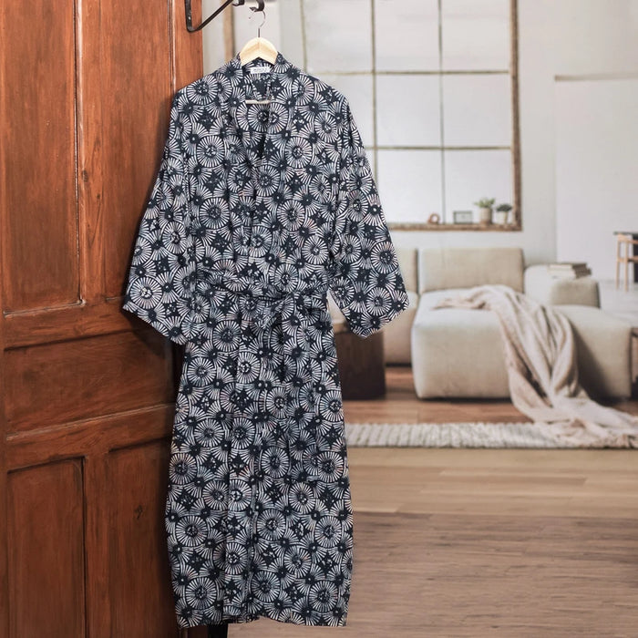 Midnight Fireworks Cotton Robe