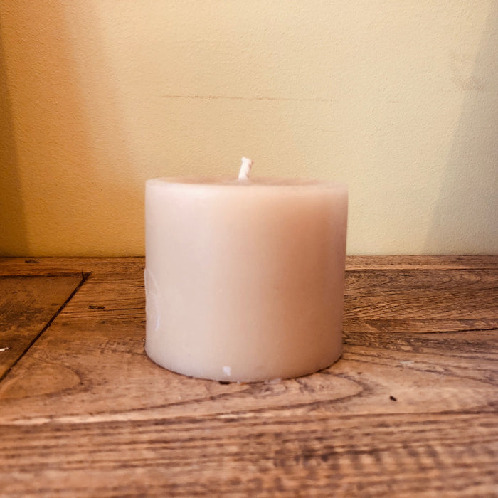 Queen B tapered squat pillar candle