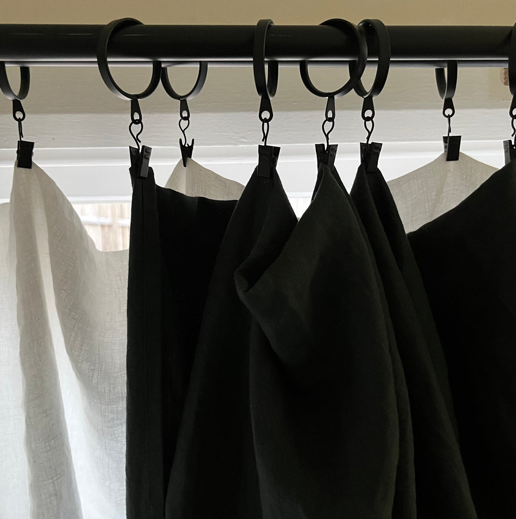 Washed French Linen Curtain Drops - 3 metre