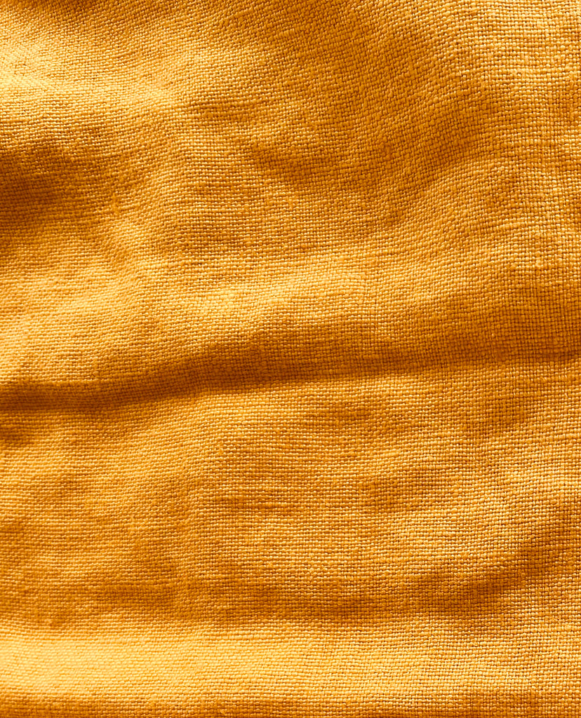 Rustic Linen Yardage Sunflower Yellow