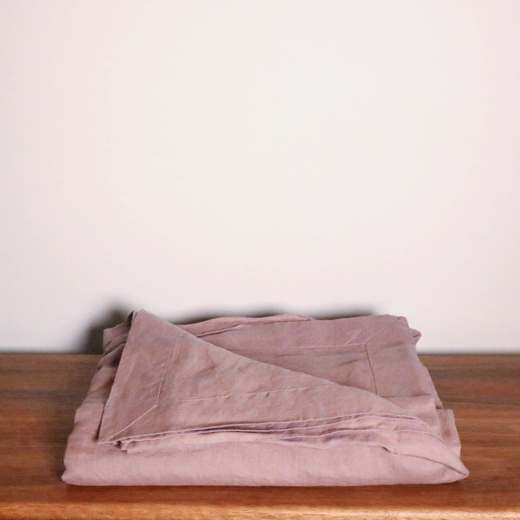 CLEARANCE: French Linen Bed Throw - Oxford Edge - 9 Colours